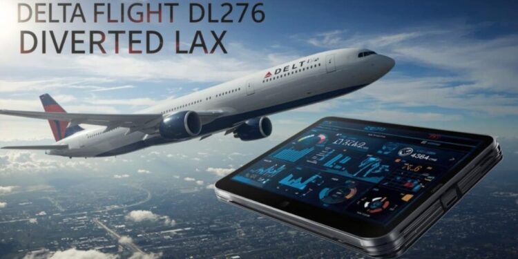 delta flight dl275 diverted lax today