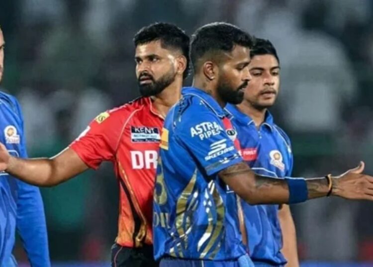 punjab kings vs mumbai indians match scorecard