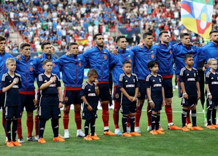 spain national football team vs croatia national football team lineups