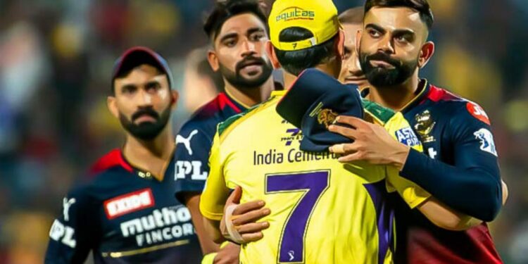 royal challengers bengaluru vs chennai super kings timeline